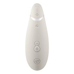   Womanizer Premium 2 - stimulator clitoridian cu baterie, cu tehnologia aerului (alb)