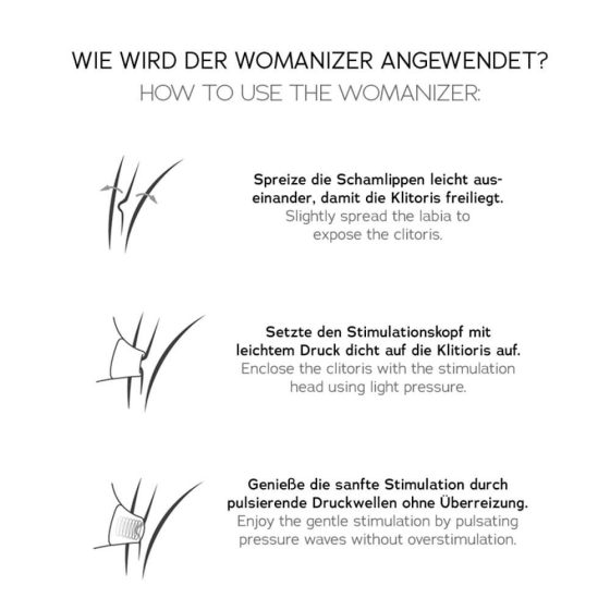 Womanizer Premium 2 - stimulator clitoridian pe baterie, cu tehnologie de unde de aer (negru)