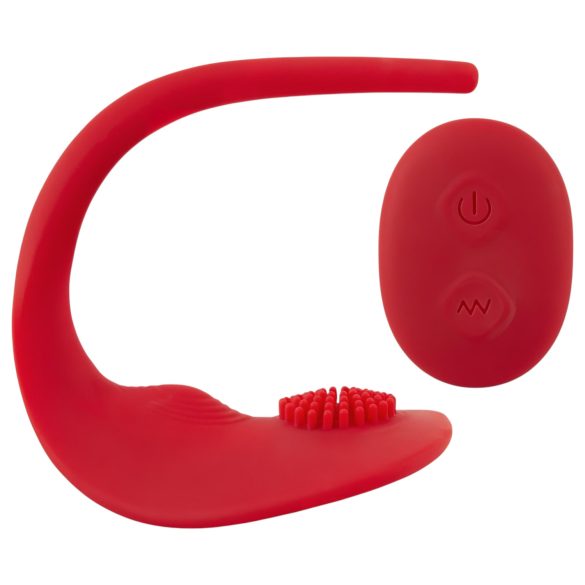 Chilot Slim cu vibrator clitoral cu telecomandă (roșu)