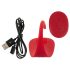 Chilot Slim cu vibrator clitoral cu telecomandă (roșu)