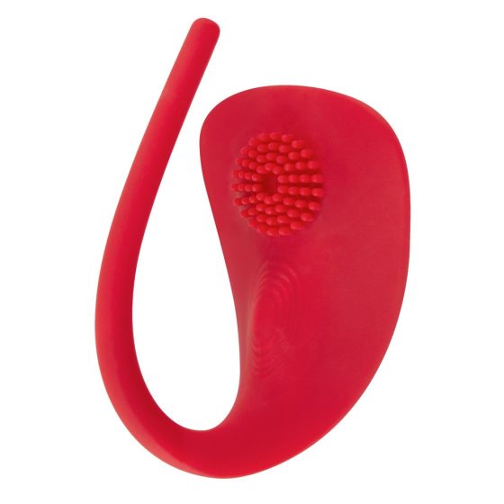 SMILE Slim Panty - vibrator clitoridian cu acumulator și radio (roșu)