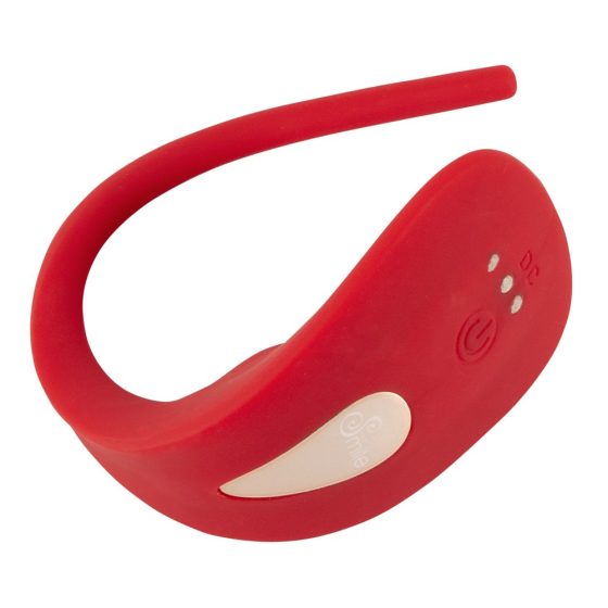 SMILE Slim Panty - vibrator clitoridian cu acumulator și radio (roșu)