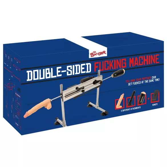 The Banger Fucking Machine - aparat sex dublu - 2 dildouri și 1 vagin artificial