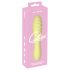 Mini Cuties 3 - vibrator galben, rezistent la apă, cu acumulator!
