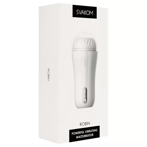 Svakom Robin - masturbator cu acumulator (alb)
