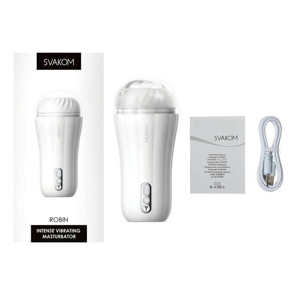 Svakom Robin - masturbator masculin reincarcabil - alb
