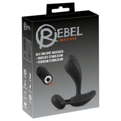 Rebel RC - Vibrator de prostată 2 în 1 (negru)