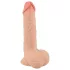 Nature Skin - dildo realist cu piele - 19 cm natur