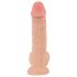 Dildo Natură din Piele - 19cm (culoare naturală)
