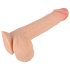 Dildo Natură din Piele - 19cm (culoare naturală)