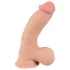 Nature Skin - dildo realist cu piele - 20 cm natur