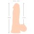 Nature Skin - Dildo 20 cm piele naturală
