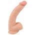 Dildo realist din piele - 25cm (natur)