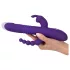 SMILE Triple - vibrator rotativ și penetrant cu trei brațe - mov, reîncărcabil