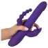SMILE Triple - vibrator rotativ și penetrant cu trei brațe - mov, reîncărcabil