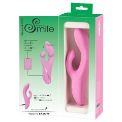   SMILE Nodding - vibrator cu clitoris și mișcări de aprobare, alimentat cu baterie (roz)