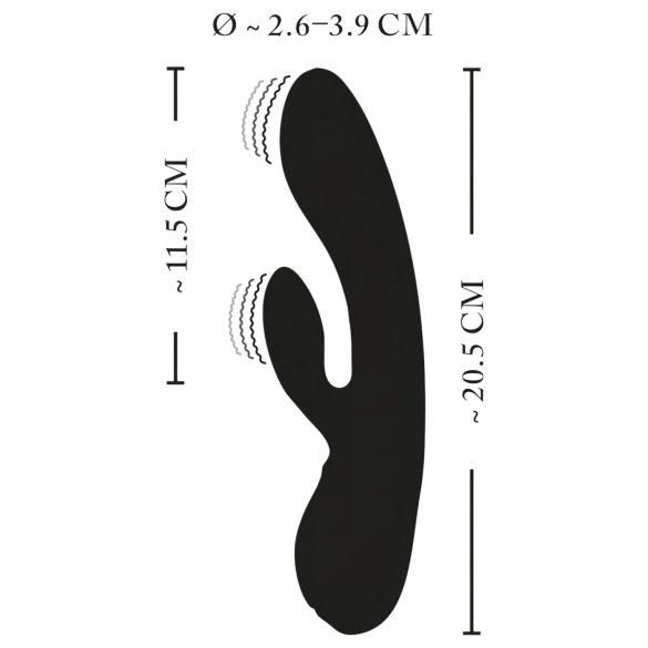 XOUXOU - vibrator electric cu braț pentru clitoris, reîncărcabil - negru