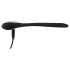 Dilator de penis cu dop - dilatator cu vibrații, cu acumulator (1 cm, negru)
