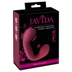   Javida Thumping - vibrator pulsatil pentru punctul G și clitoris (roșu)