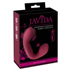   Javida Thumping - vibrator pulsator pentru punctul G și clitoris (roșu)