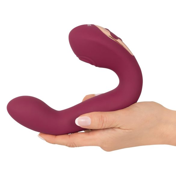 Javida Thumping - vibrator pulsatil pentru punctul G și clitoris (roșu)