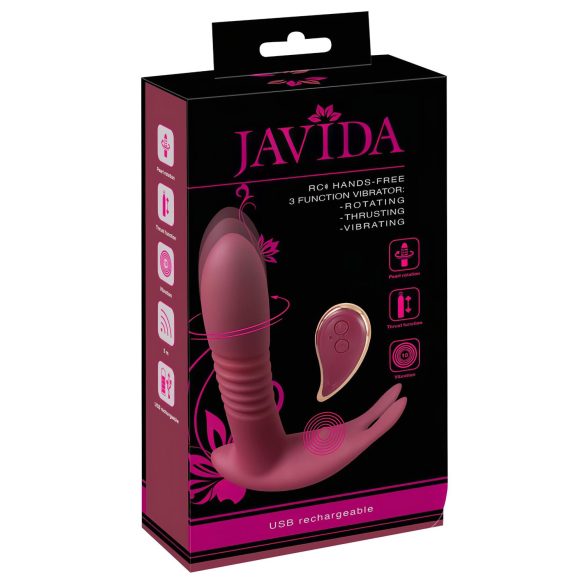 Javida RC - vibrator clitoridian radio control - 3 funcții - roșu