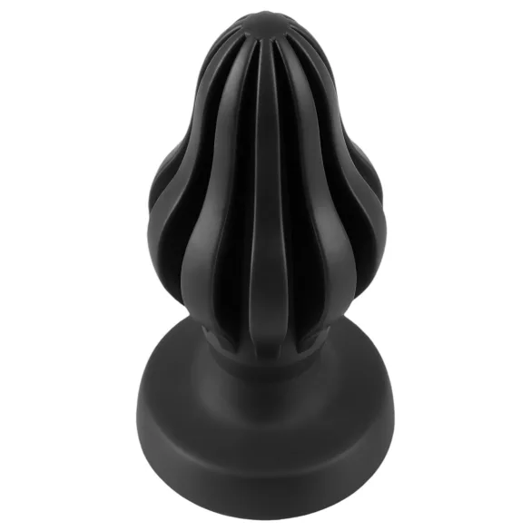 ANOS - dop anal cu nervuri, moale - 7 cm (negru)