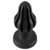 ANOS - dop anal cu nervuri, moale - 7 cm (negru)