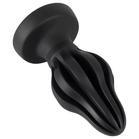 ANOS - dop anal cu nervuri, moale - 7 cm (negru)