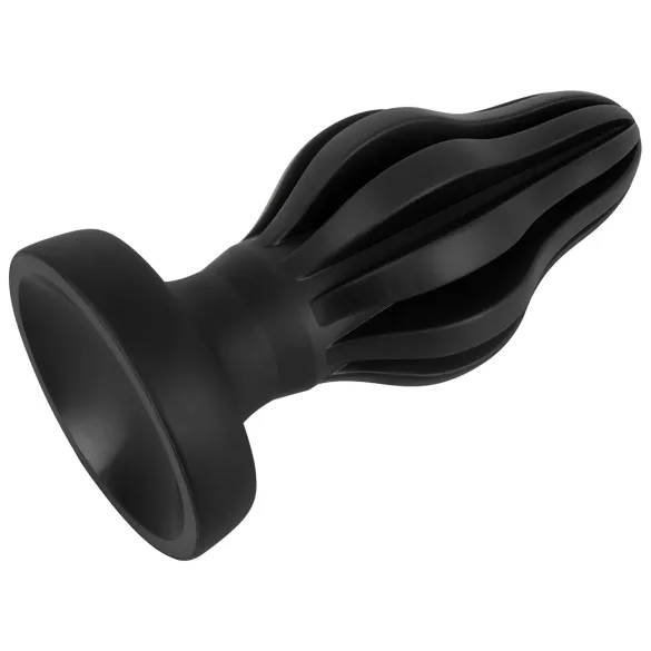 ANOS - dop anal cu nervuri, moale - 7 cm (negru)