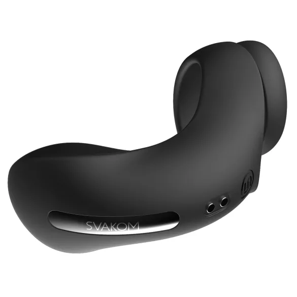 Svakom Benedict - inel pentru penis vibrator cu stimulare perineu - negru