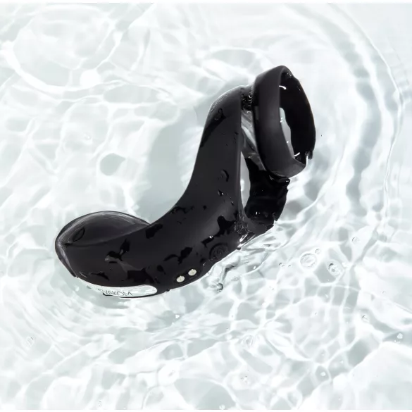 Svakom Benedict - inel pentru penis vibrator cu stimulare perineu - negru