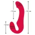 You2Toys - vibrator strapless cu telecomandă - roșu