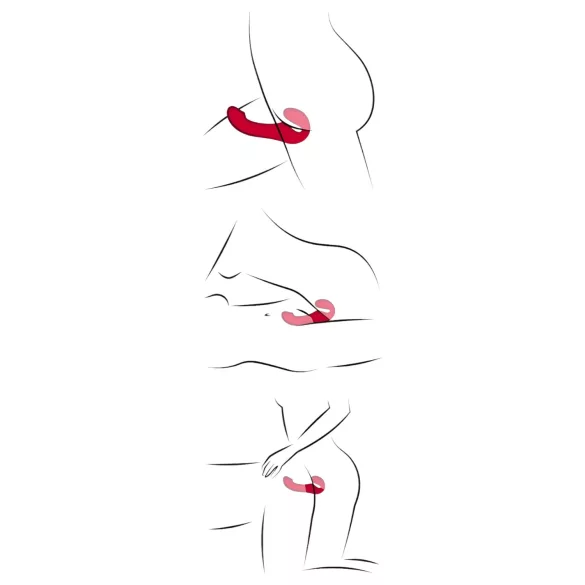 You2Toys - vibrator strapless cu telecomandă - roșu