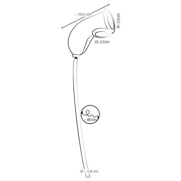 You2Toys - manșon penis cu tub evacuare - transparent