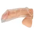 You2Toys Piss Play Sleeve - extensie pentru penis cu tub de evacuare (transparentă)