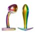ANOS Metal Rainbow - set dopuri anale metalice - 2 piese