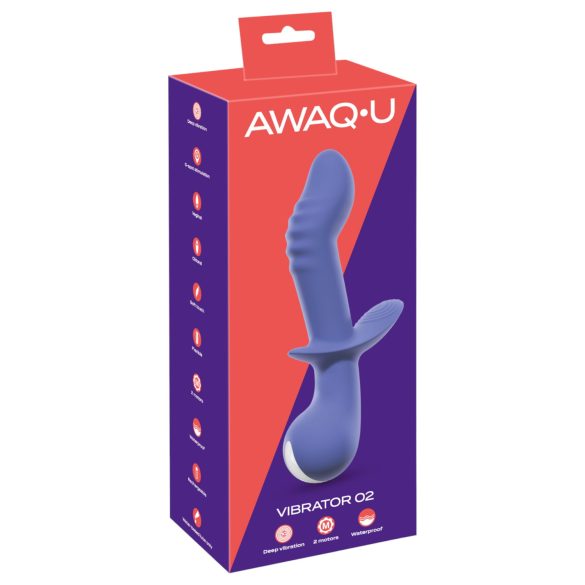 AWAQ.U 2 - vibrator G-punct reîncărcabil, 2 motoare (mov)