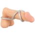 You2Toys - inel triplu din silicon pentru penis și testicule (argintiu)