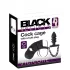 Black Velvets - cușcă peniană din silicon cu dop anal (negru)
