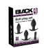 Black Velvets - set vibratoare anale reîncărcabile - 3 piese - negru