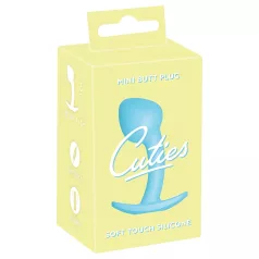   Cuties Mini Butt Plug - dop anal din silicon (albastru, 2,6 cm)