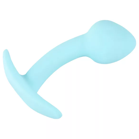 Cuties Mini Butt Plug - dop anal din silicon (albastru, 2,6 cm)
