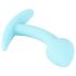 Cuties Mini Butt Plug - dop anal din silicon - albastru (2,6 cm)