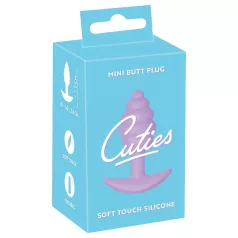 Cuties Mini Butt Plug - dop anal din silicon (mov, 2,8 cm)