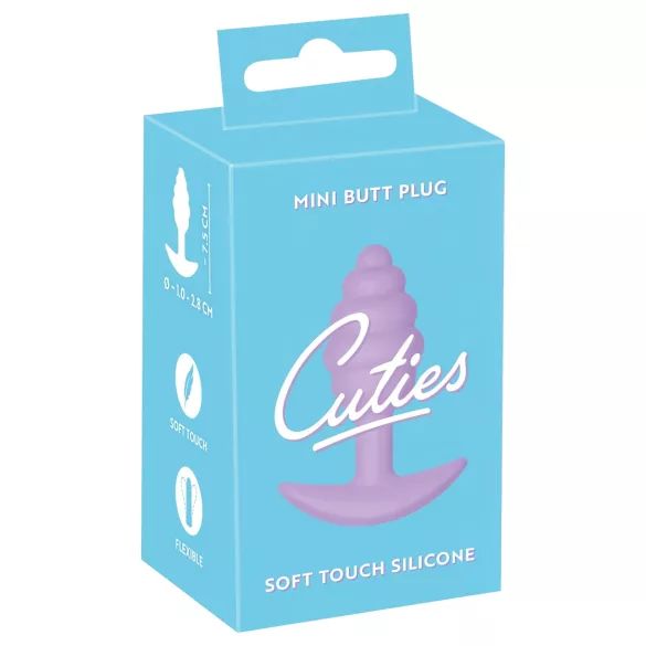 Cuties Mini Butt Plug - dop anal din silicon (mov, 2,8 cm)