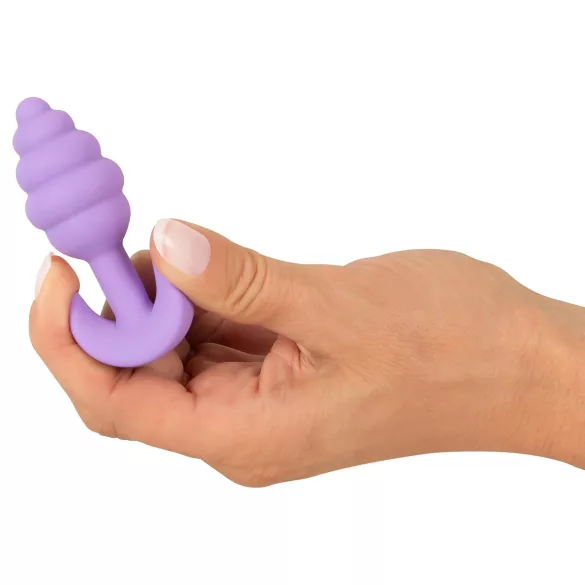 Cuties Mini Butt Plug - dop anal din silicon (mov, 2,8 cm)