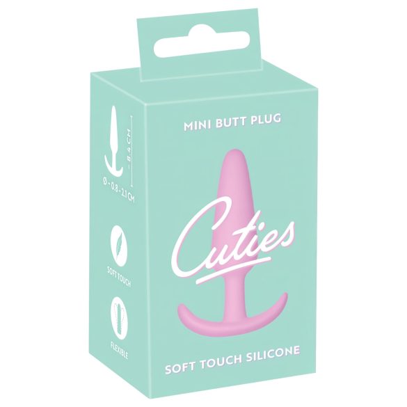 Plug Anal Mini Cuties - silicon roz (2,1 cm)