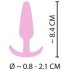 Plug Anal Mini Cuties - silicon roz (2,1 cm)