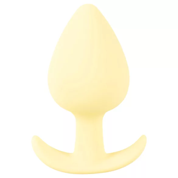 Cuties Mini Butt Plug - dop anal din silicon (galben, 3,1 cm)